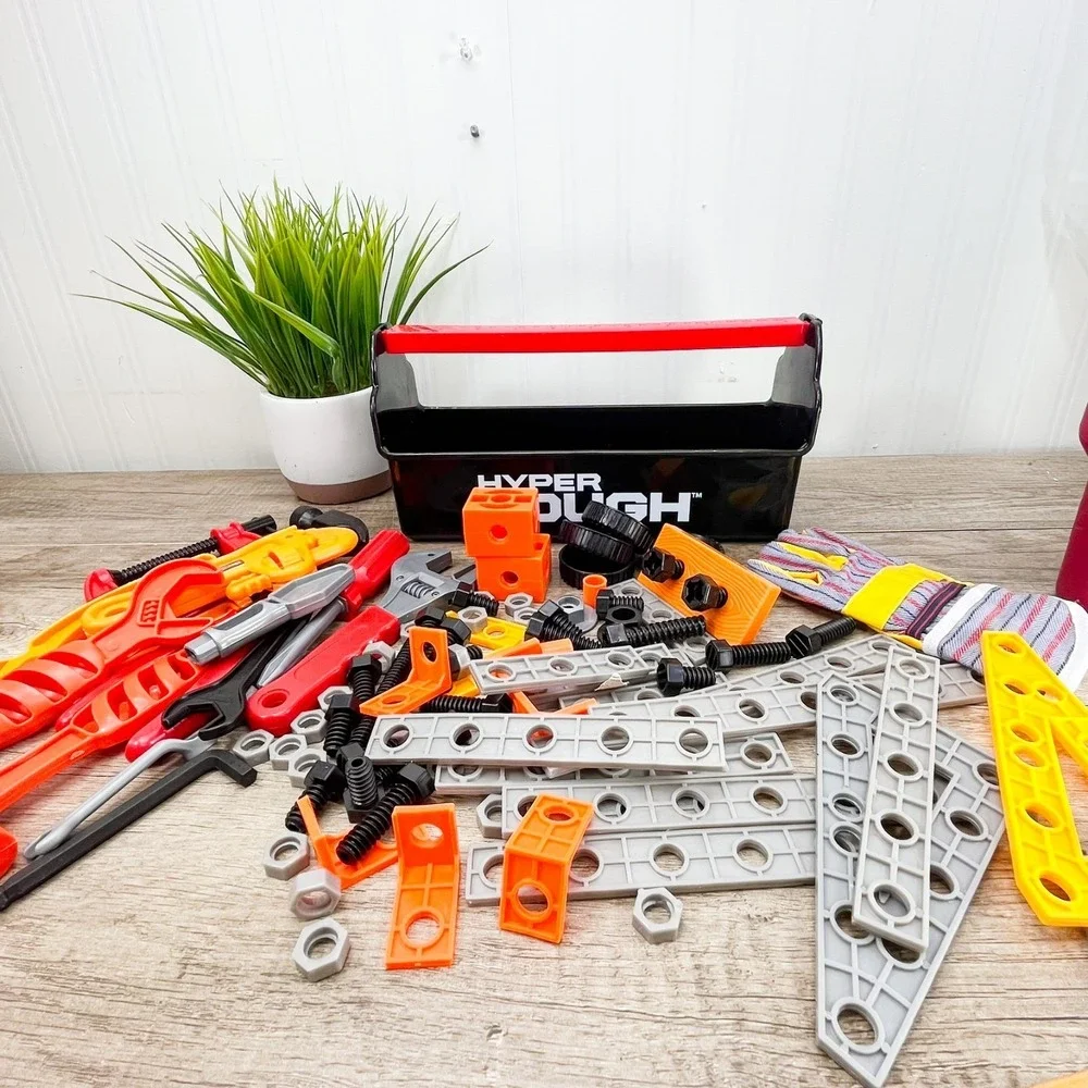 Toddler Tool Set - 50+ pc Kids Stem Tools, Pretend Play Toys‎ for Kids Hammer